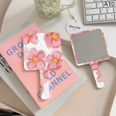 Ins Liquid Shape Square Mirror Mini rankinis kosmetinis veidrodis makiažo veidrodis Kelioninis nešiojamas grožio veidrodis