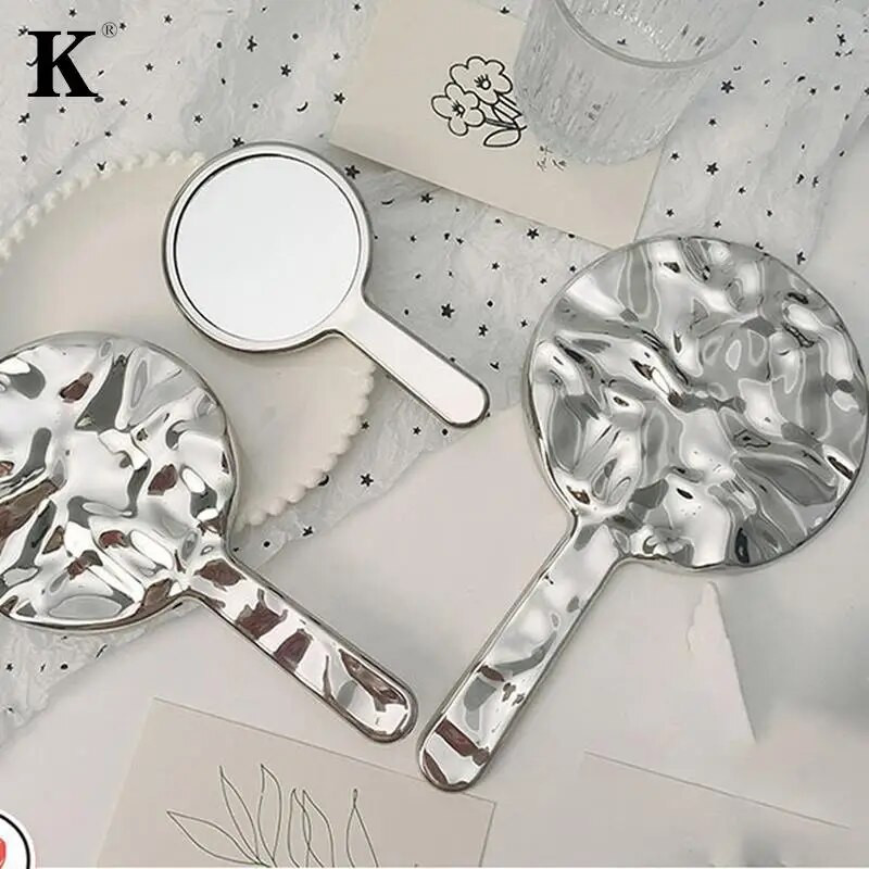 Ins Liquid Shape Square Mirror Mini rankinis kosmetinis veidrodis makiažo veidrodis Kelioninis nešiojamas grožio veidrodis