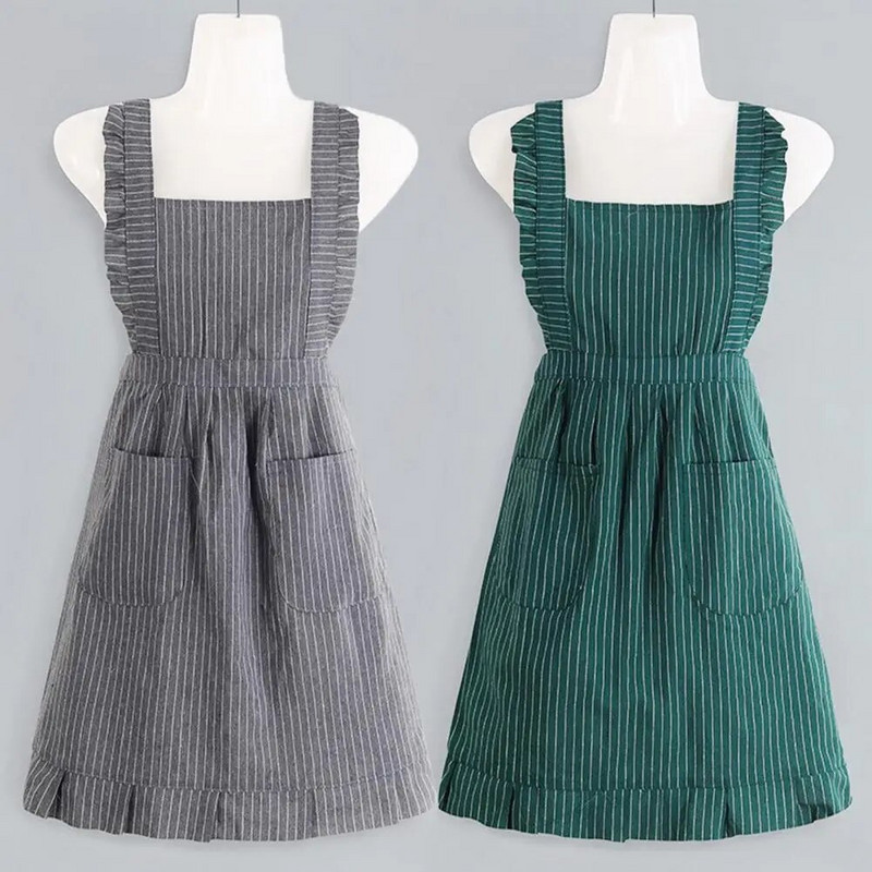 Šefpavāra priekšauts A-line virtuves priekšauts plata plecu siksna gatavošanas priekšauts Laba virtuves ēdināšana Šefpavāra priekšauts floristu veikalam