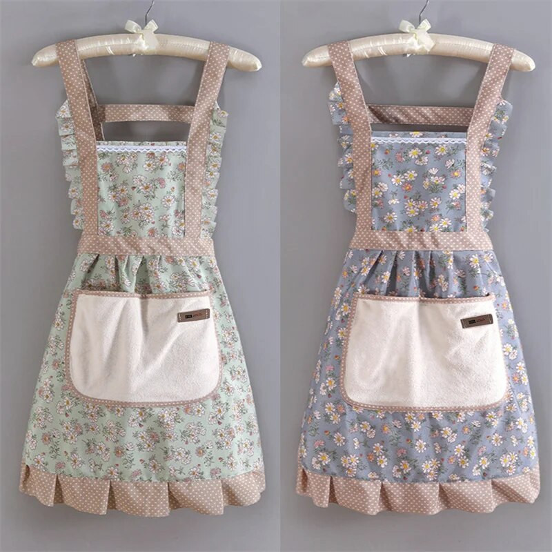 Puuvillane lõuend Lillestiilis Kodu Köök Mood Põll Toiduvalmistamine Naine Täiskasvanu Vöökoht Õhuke Hingav Meeste Töö