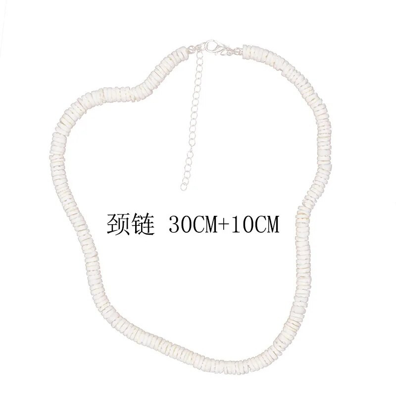 Pilnīgi jaunas apaļas, dabīgas gliemežvāku kaklarotas, sieviešu neregulāras, gliemežvāku kaklarotas, 2023. gada modes rotaslietas