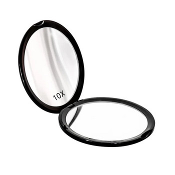 Φορητός μίνι καθρέφτης μακιγιάζ Συμπαγής καθρέφτης χειρός τσέπης 10x μεγεθυντικός καθρέφτης μακιγιάζ διπλής όψης Εργαλείο ομορφιάς ταξιδιού