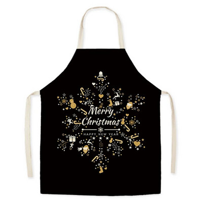 Jõulupuu kingimustriline linane plekikindel põll varrukateta täiskasvanute põlle ettekandja vormiriietus Köök uudsed köögitarvikud