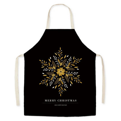 Jõulupuu kingimustriline linane plekikindel põll varrukateta täiskasvanute põlle ettekandja vormiriietus Köök uudsed köögitarvikud