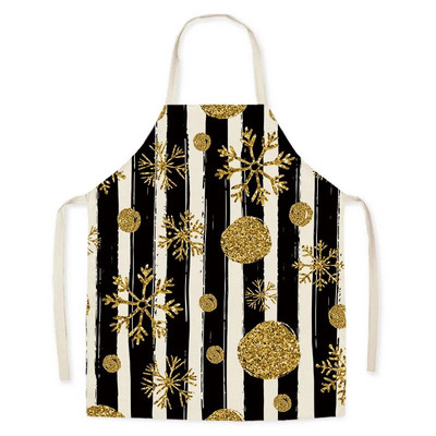 Jõulupuu kingimustriline linane plekikindel põll varrukateta täiskasvanute põlle ettekandja vormiriietus Köök uudsed köögitarvikud