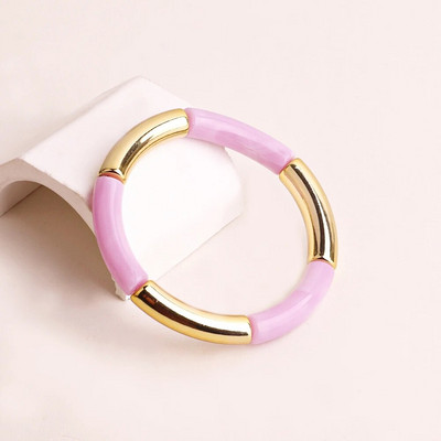 FishSheep Bohēmijas krāsainie sveķu bambusa sakraujamie rokassprādzes sievietēm Modernas elastīgas ķēdes rokassprādzes Aproces Rotaslietas Dāvanas