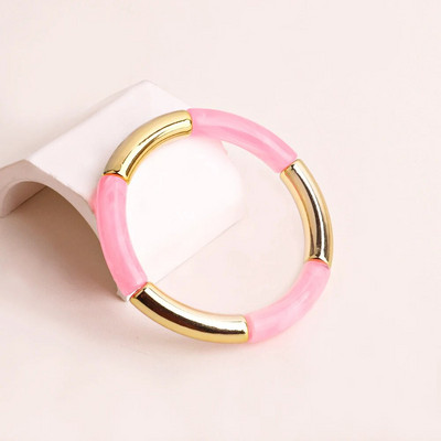 FishSheep Bohēmijas krāsainie sveķu bambusa sakraujamie rokassprādzes sievietēm Modernas elastīgas ķēdes rokassprādzes Aproces Rotaslietas Dāvanas