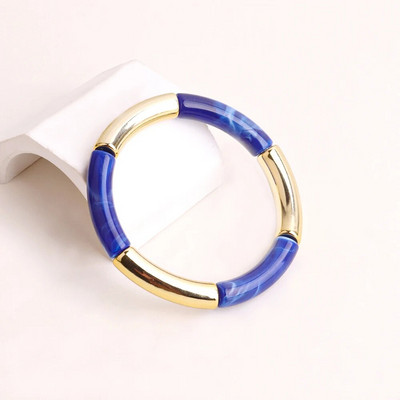 FishSheep Bohēmijas krāsainie sveķu bambusa sakraujamie rokassprādzes sievietēm Modernas elastīgas ķēdes rokassprādzes Aproces Rotaslietas Dāvanas