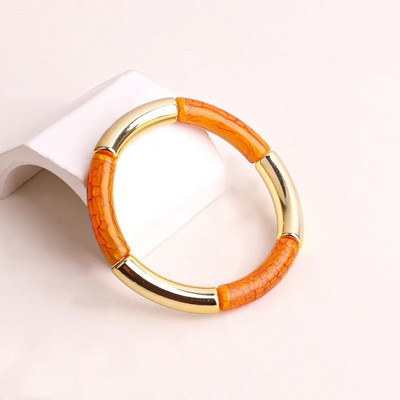 FishSheep Bohēmijas krāsainie sveķu bambusa sakraujamie rokassprādzes sievietēm Modernas elastīgas ķēdes rokassprādzes Aproces Rotaslietas Dāvanas