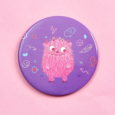 Φορητός διπλής όψης αναδιπλούμενος καλλυντικός καθρέφτης γυναικεία δώρα με ρέουσα αστραφτερή άμμο Μίνι καθρέφτης μακιγιάζ Συμπαγείς καθρέφτες τσέπης