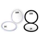 Palielinošs spogulis aplauzuma spogulis mini kabatas kompakts spogulis apaļš rokas spogulis Portatīvie ceļojumu kosmētikas rīki sievietēm X10