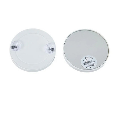 Apaļš kosmētikas spogulis ar piesūcekņiem 10/20/30x palielināms spogulis grima uzklāšana skaistumkopšanas procedūras pūtītes poru noņemšanai