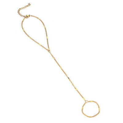 MinaMaMa nerūsējošā tērauda krelles ķēdes pirkstu rokassprādzes sievietēm jaunas modes pirkstu rokas ķēdes rotaslietas dāvanas