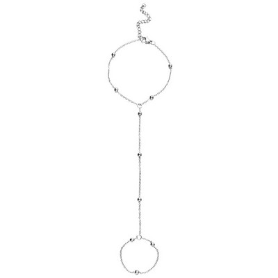 MinaMaMa nerūsējošā tērauda krelles ķēdes pirkstu rokassprādzes sievietēm jaunas modes pirkstu rokas ķēdes rotaslietas dāvanas