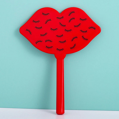 1 db kézi sminktükör négyzet alakú tükör női nyéllel smink kozmetikai szépségápolási eszközök kézi hiúsági sminktükör sminkeszközök