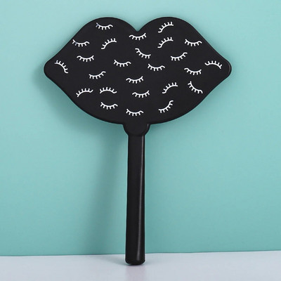 1 db kézi sminktükör négyzet alakú tükör női nyéllel smink kozmetikai szépségápolási eszközök kézi hiúsági sminktükör sminkeszközök