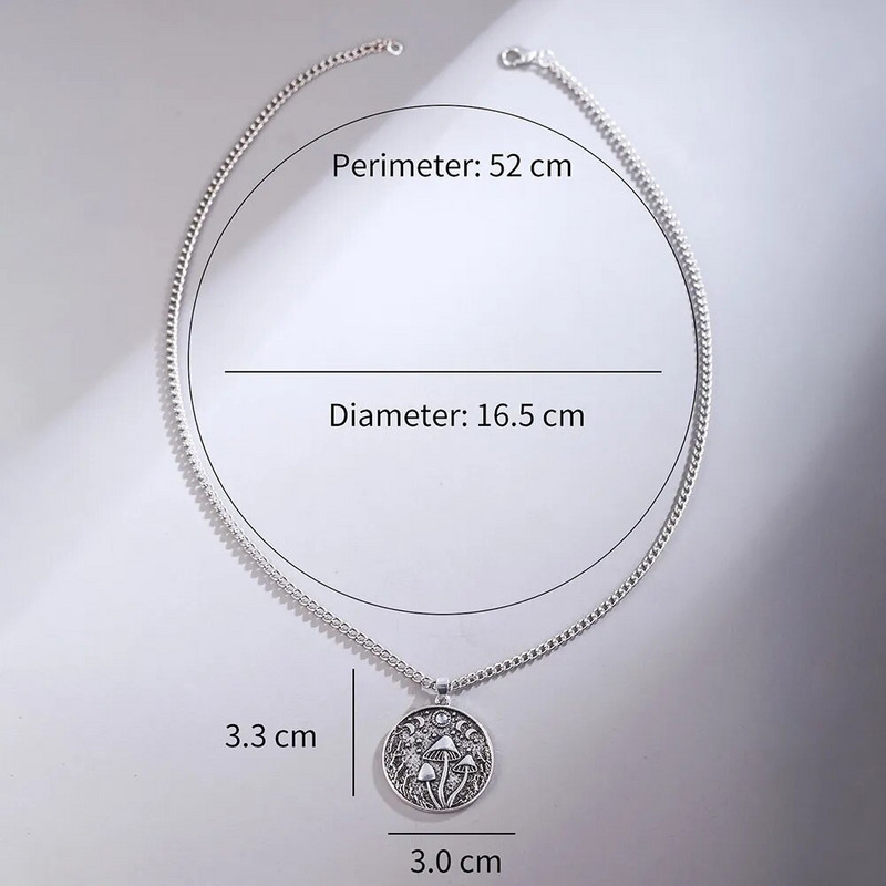 Nauji kūrybingi grybų kaklo pakabukai vyrų moterų asmenybės vintažiniai pakabukai žvaigždžių mėnulio formos vakarėlio poros karoliai papuošalai