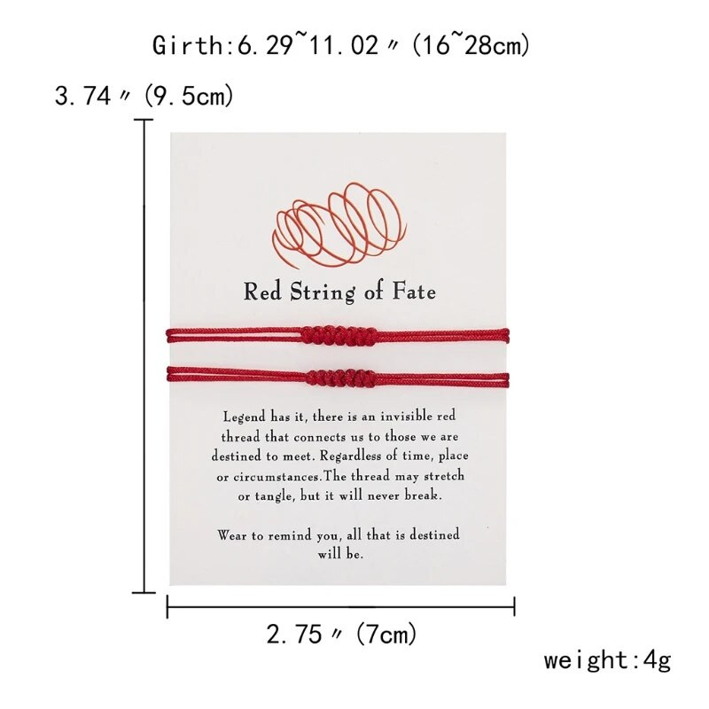 Narukvica sa crvenom žicom od 7 čvorova Ručno izrađena zaštita očiju Amulet za sreću za uspjeh i prosperitet Narukvica prijateljstva za par LX9E