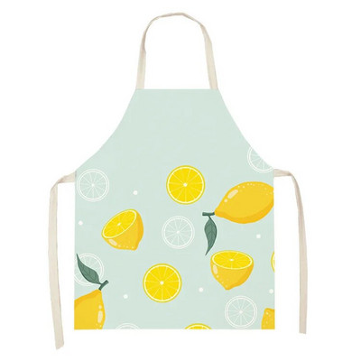 Svaigu augļu zemeņu raksts Vecāki-bērni Bērni Bez piedurknēm viduklis Lina priekšauts Mājsaimniecības tīrīšana Virtuve Cepšana Delantal