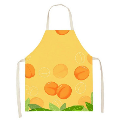 Svaigu augļu zemeņu raksts Vecāki-bērni Bērni Bez piedurknēm viduklis Lina priekšauts Mājsaimniecības tīrīšana Virtuve Cepšana Delantal