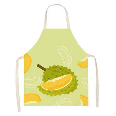 Svaigu augļu zemeņu raksts Vecāki-bērni Bērni Bez piedurknēm viduklis Lina priekšauts Mājsaimniecības tīrīšana Virtuve Cepšana Delantal