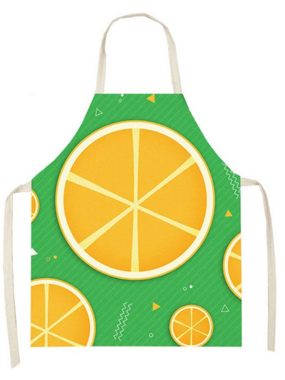 Svaigu augļu zemeņu raksts Vecāki-bērni Bērni Bez piedurknēm viduklis Lina priekšauts Mājsaimniecības tīrīšana Virtuve Cepšana Delantal