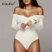 Jauni rudens sieviešu kombinezoni ar garām piedurknēm, izdilis, seksīgs bodijs sievietēm, ikdienišķa kakla bikses, sieviešu kombinezoni, balti sieviešu bodiji 2018.