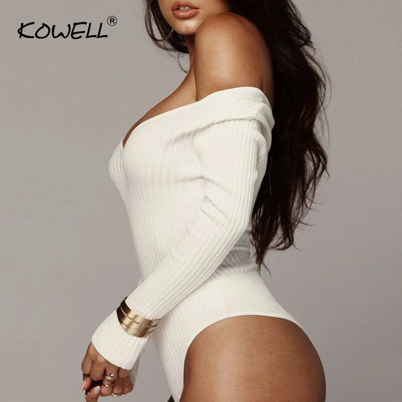 Jauni rudens sieviešu kombinezoni ar garām piedurknēm, izdilis, seksīgs bodijs sievietēm, ikdienišķa kakla bikses, sieviešu kombinezoni, balti sieviešu bodiji 2018.