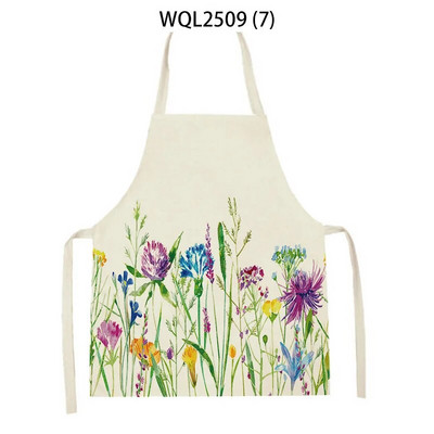 Svaigi, vienkārši ziedu raksti, veļa bez piedurknēm, roku berzēšana jostasvietas priekšauts pieaugušajiem mājas dekorēšana virtuves tīrīšanas rīki Delantal Cocina