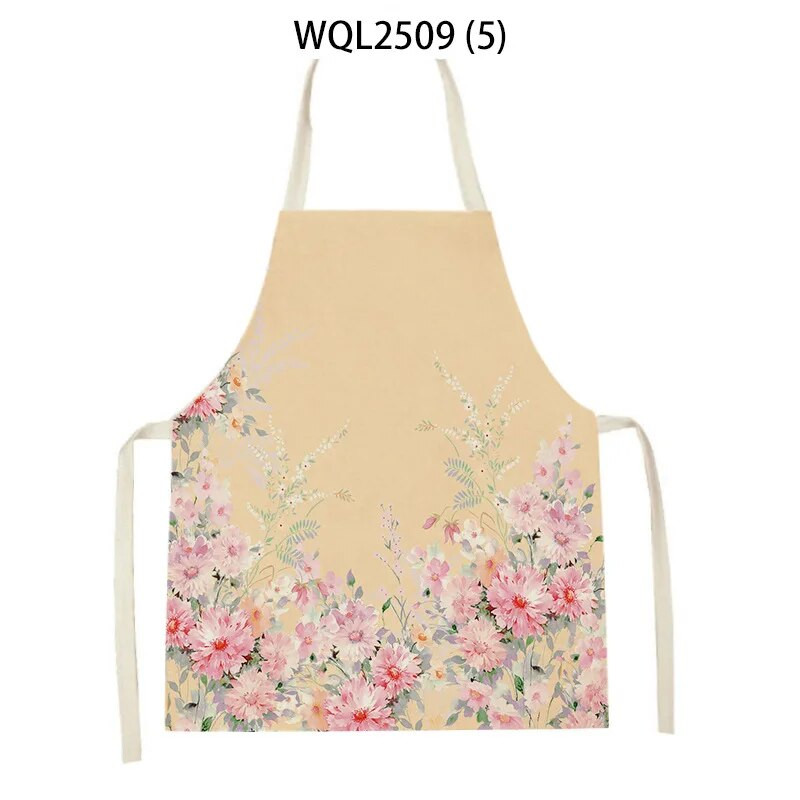 Svaigi, vienkārši ziedu raksti, veļa bez piedurknēm, roku berzēšana jostasvietas priekšauts pieaugušajiem mājas dekorēšana virtuves tīrīšanas rīki Delantal Cocina