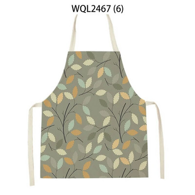 Vienkārša personība krāsa ziedu raksts veļa bez piedurknēm roku noslaucīt jostas priekšauts Mājas dekors Priekšauts Virtuves tīrīšana Delantal Cocina