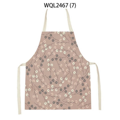 Vienkārša personība krāsa ziedu raksts veļa bez piedurknēm roku noslaucīt jostas priekšauts Mājas dekors Priekšauts Virtuves tīrīšana Delantal Cocina