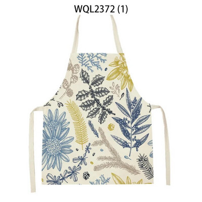 Vienkārša personība krāsa ziedu raksts veļa bez piedurknēm roku noslaucīt jostas priekšauts Mājas dekors Priekšauts Virtuves tīrīšana Delantal Cocina