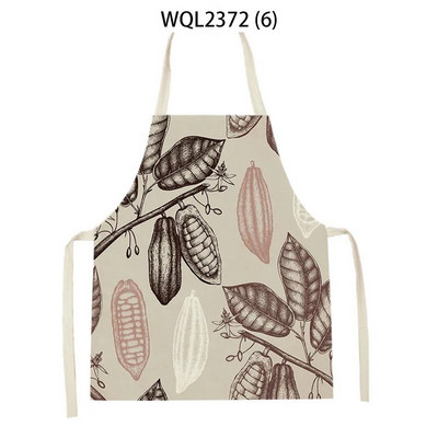 Vienkārša personība krāsa ziedu raksts veļa bez piedurknēm roku noslaucīt jostas priekšauts Mājas dekors Priekšauts Virtuves tīrīšana Delantal Cocina