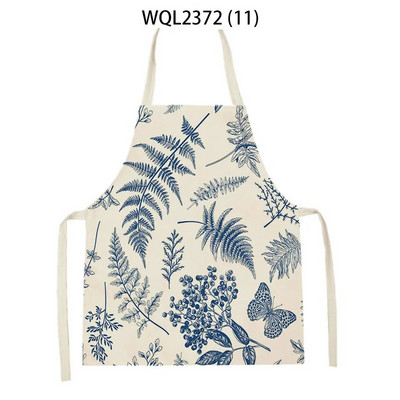 Vienkārša personība krāsa ziedu raksts veļa bez piedurknēm roku noslaucīt jostas priekšauts Mājas dekors Priekšauts Virtuves tīrīšana Delantal Cocina