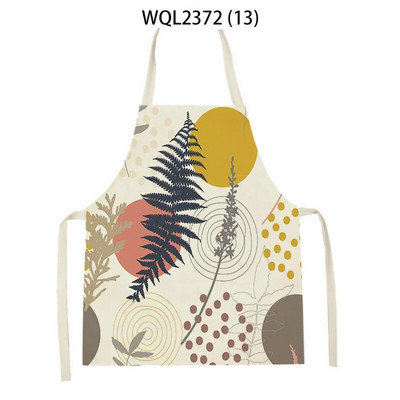 Vienkārša personība krāsa ziedu raksts veļa bez piedurknēm roku noslaucīt jostas priekšauts Mājas dekors Priekšauts Virtuves tīrīšana Delantal Cocina