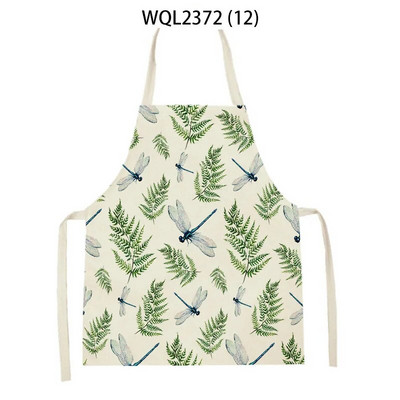 Vienkārša personība krāsa ziedu raksts veļa bez piedurknēm roku noslaucīt jostas priekšauts Mājas dekors Priekšauts Virtuves tīrīšana Delantal Cocina