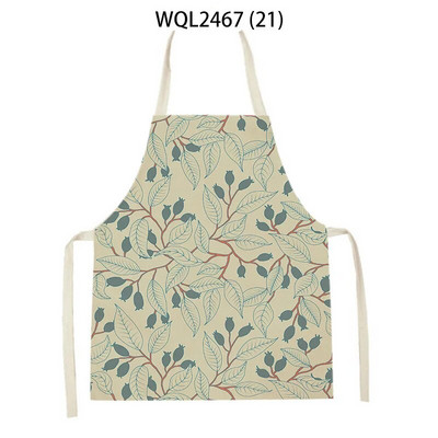 Vienkārša personība krāsa ziedu raksts veļa bez piedurknēm roku noslaucīt jostas priekšauts Mājas dekors Priekšauts Virtuves tīrīšana Delantal Cocina