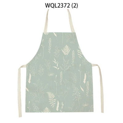 Vienkārša personība krāsa ziedu raksts veļa bez piedurknēm roku noslaucīt jostas priekšauts Mājas dekors Priekšauts Virtuves tīrīšana Delantal Cocina