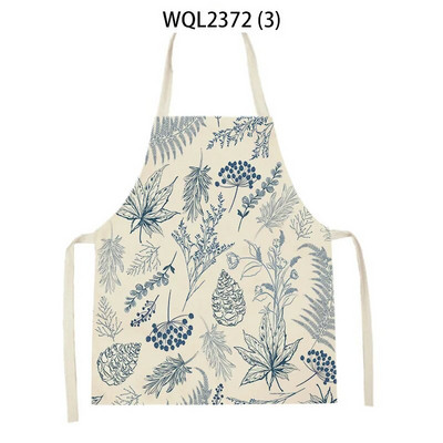 Vienkārša personība krāsa ziedu raksts veļa bez piedurknēm roku noslaucīt jostas priekšauts Mājas dekors Priekšauts Virtuves tīrīšana Delantal Cocina