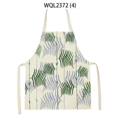 Vienkārša personība krāsa ziedu raksts veļa bez piedurknēm roku noslaucīt jostas priekšauts Mājas dekors Priekšauts Virtuves tīrīšana Delantal Cocina