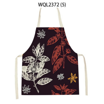 Vienkārša personība krāsa ziedu raksts veļa bez piedurknēm roku noslaucīt jostas priekšauts Mājas dekors Priekšauts Virtuves tīrīšana Delantal Cocina