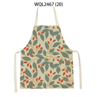 Vienkārša personība krāsa ziedu raksts veļa bez piedurknēm roku noslaucīt jostas priekšauts Mājas dekors Priekšauts Virtuves tīrīšana Delantal Cocina