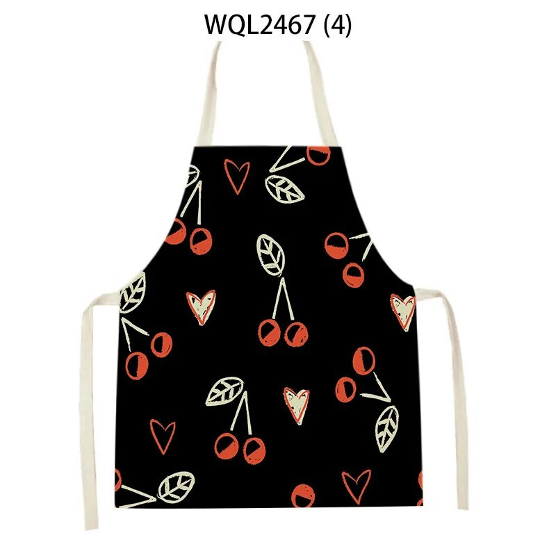 Vienkārša personība krāsa ziedu raksts veļa bez piedurknēm roku noslaucīt jostas priekšauts Mājas dekors Priekšauts Virtuves tīrīšana Delantal Cocina