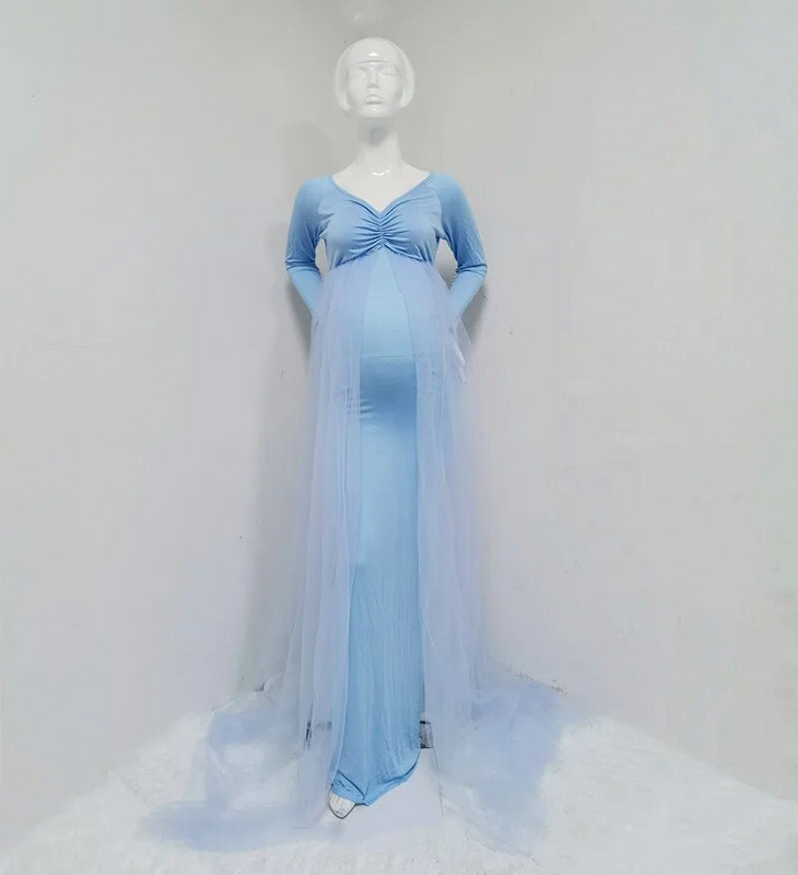 Rozā Grūtnieču kleitas Fotorekvizīti Bezpleciem Grūtniecība Gara Kleita Grūtniecēm Maxi Gown Baby Showers Fotosesija