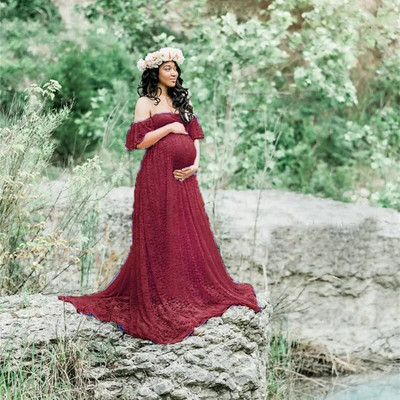 Ilgos nėštumo fotografijos rekvizitai Nėščiųjų suknelių fotografija Nėščiųjų suknelės fotosesijai Nėščiųjų suknelė Nėriniuota maxi suknelė