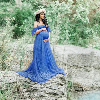 Ilgos nėštumo fotografijos rekvizitai Nėščiųjų suknelių fotografija Nėščiųjų suknelės fotosesijai Nėščiųjų suknelė Nėriniuota maxi suknelė