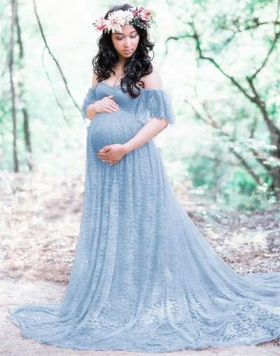 Ilgos nėštumo fotografijos rekvizitai Nėščiųjų suknelių fotografija Nėščiųjų suknelės fotosesijai Nėščiųjų suknelė Nėriniuota maxi suknelė