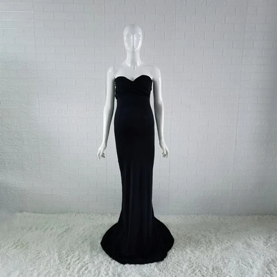 Elastīgas kokvilnas grūtnieču fotografēšanas kleitas, kas nepieguļ pleciem, pieguļošas grūtniecēm, mazuļiem, dušas kleitas grūtniecības laikā