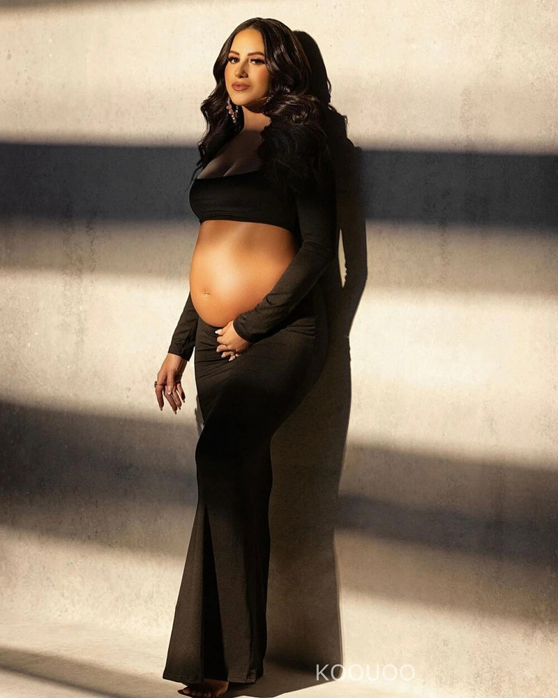 Grūtnieču kleitas fotosesijai Seksīgi izgriezta priekšpuse Atvērta Maxi kleita bez aizmugures Kāzu ballīšu fotografēšana Grūtnieču apģērbi